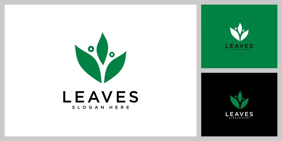 Leaf nature vector design template Stock Illustration