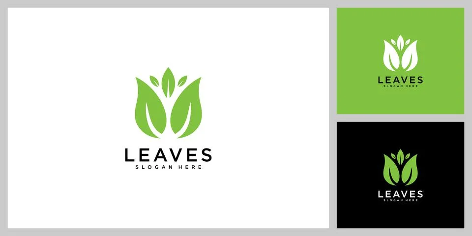 Leaf nature vector design template Stock Illustration