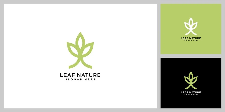 Leaf nature vector design template Stock Illustration
