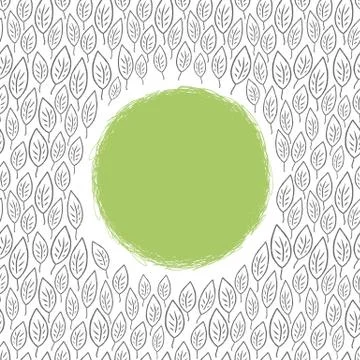 Leaf ornamented background with space for text. vector, eps8 스톡 일러스트