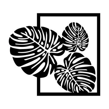 Leaf panel design Stock Illustration