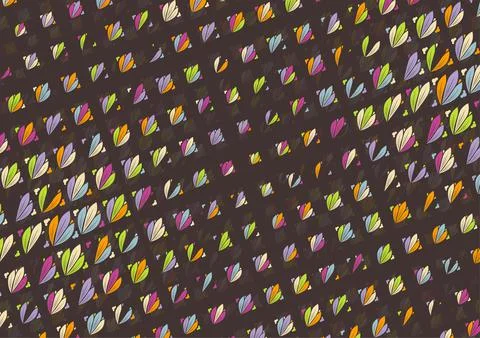 Leaf pattern abstract background Seamless and vector illustrations. Stock Illustration