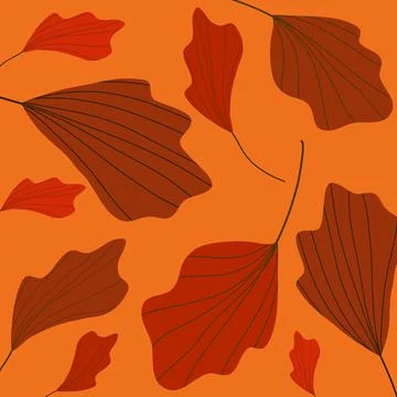Leaf Pattern Background Vector Stock Illustration