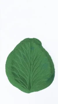 Leaf Pattern Close-Up on Green Color Heap Foto stock