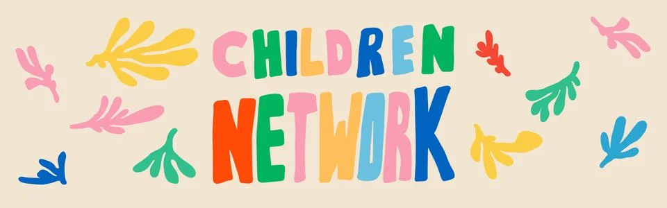 Leaf Pattern Kids Net Background Design Stock Illustration