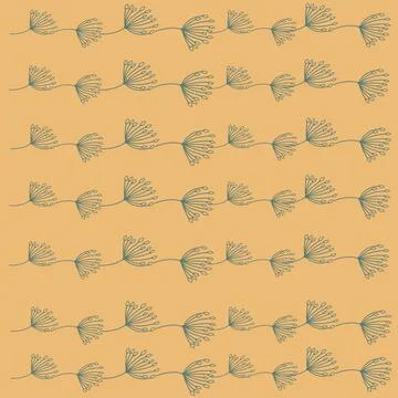 Leaf, pattern, seamless, nature, plant, vector, tree, fern, illustration, leaves Illustrazione stock