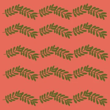 Leaf, pattern, seamless, nature, plant, vector, tree, fern, illustration, leaves イラスト素材