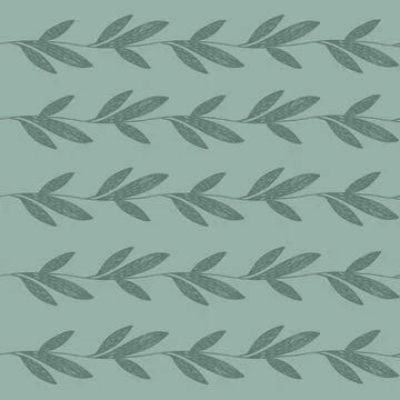 Leaf, pattern, seamless, nature, plant, vector, tree, fern, illustration, leaves Stock Illustration