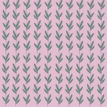 Leaf, pattern, seamless, nature, plant, vector, tree, fern, illustration, leaves Stock Illustration
