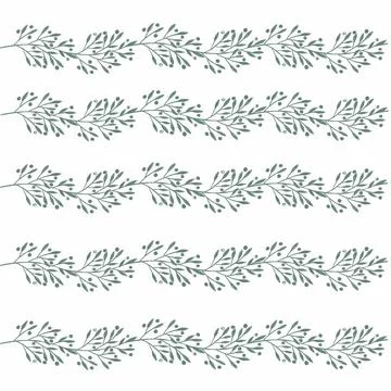 Leaf, pattern, seamless, nature, plant, vector, tree, fern, illustration, leaves Stock Illustration