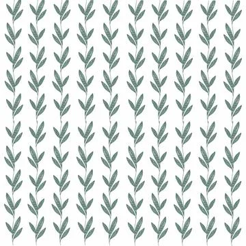 Leaf, pattern, seamless, nature, plant, vector, tree, fern, illustration, leaves Illustrazione stock