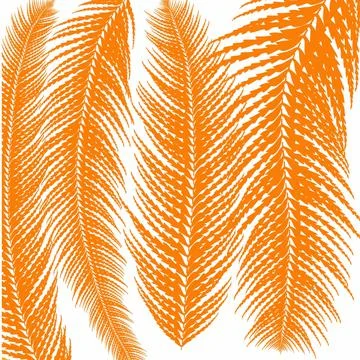 Leaf, pattern, seamless, nature, plant, vector, tree, fern, illustration, leaves Stock Illustration