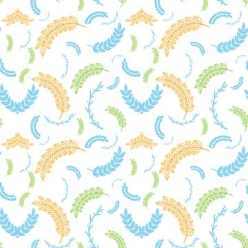 Leaf pattern vector background design. Illustrazione stock