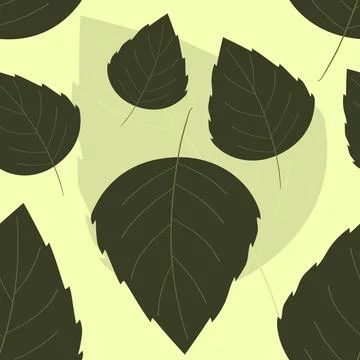 Leaf Pattern Vector Illustrazione stock
