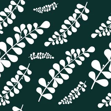 Leaf Pattern Vector Illustrazione stock