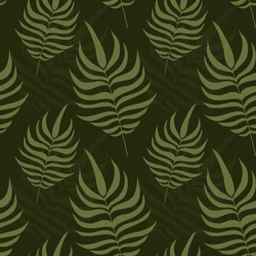 Leaf Pattern Vector 스톡 일러스트