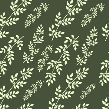 Leaf Pattern Vector Stock Illustration