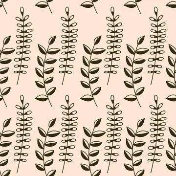 Leaf Pattern Vector Stock Illustration