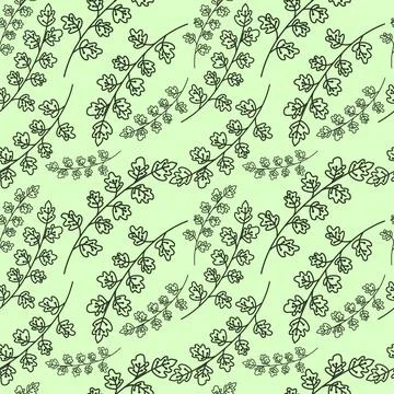 Leaf Pattern Vector Stock Illustration