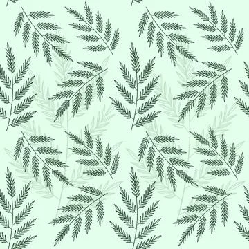 Leaf Pattern Vector Illustrazione stock