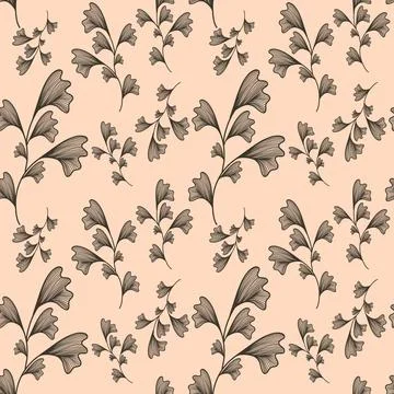 Leaf Pattern Vector Stock Illustration