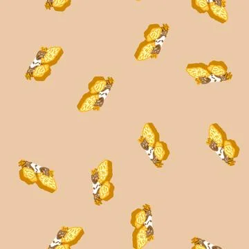 Leaf peeping autumn isometric icon seamless pattern Illustrazione stock