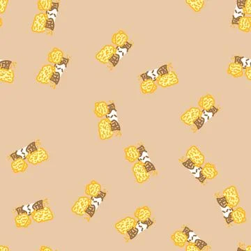 Leaf peeping autumn vector seamless pattern Illustrazione stock