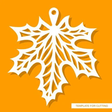 Leaf pendant.  Stock Illustration