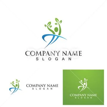 Leaf people logo and symbol vector image: Royalty Free #167247254
