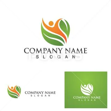 Leaf people logo and symbol vector image: Royalty Free #167247262