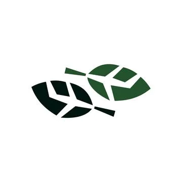 Leaf plane design logo Stock Illustration