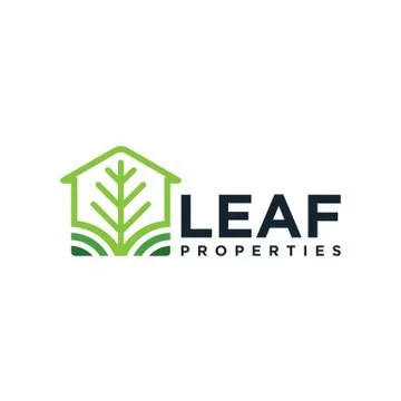 Leaf Properties logo design template Stock Illustration