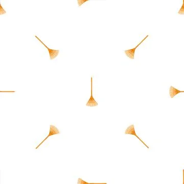 Leaf rake pattern seamless vector 스톡 일러스트