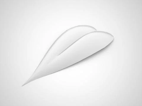 Leaf rendered on black and white Stock Illustration