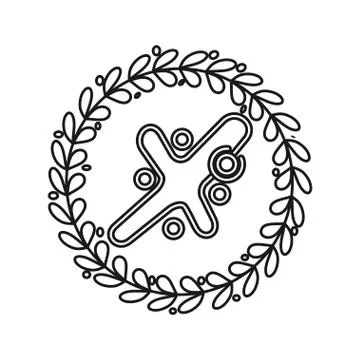 Leaf rotation people Commitment Teamwork Together Outline Logo Stock Illustration