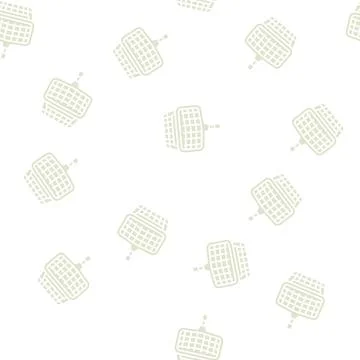 Leaf scoop pool glyph seamless pattern Stock Illustration