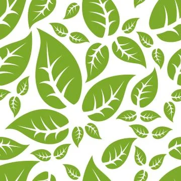 Leaf seamless pattern Stock Illustration