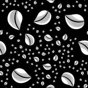 Leaf seamless pattern Stock Illustration
