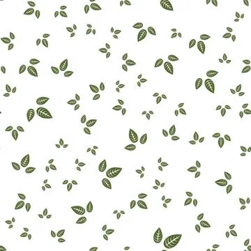 Leaf seamless pattern Stock Illustration