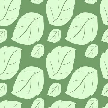 Leaf Seamless Pattern Stock Illustration