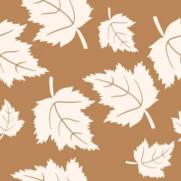 Leaf Seamless Pattern Stock Illustration