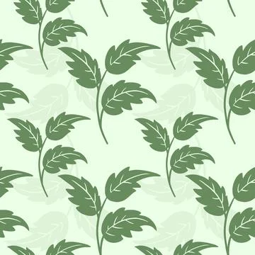 Leaf Seamless Pattern Stock Illustration