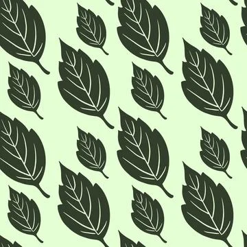 Leaf Seamless Pattern Illustrazione stock