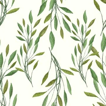 Leaf Seamless Pattern Stock Illustration