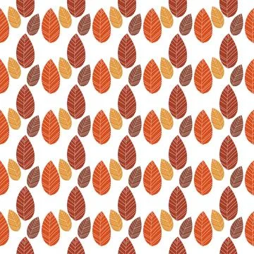 Leaf seamless pattern Illustrazione stock