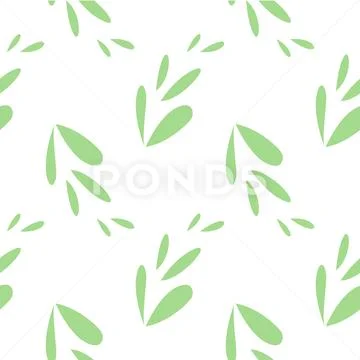 Leaf seamless pattern with natural theme Stock-Illustration