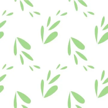 Leaf seamless pattern with natural theme Stock Illustration