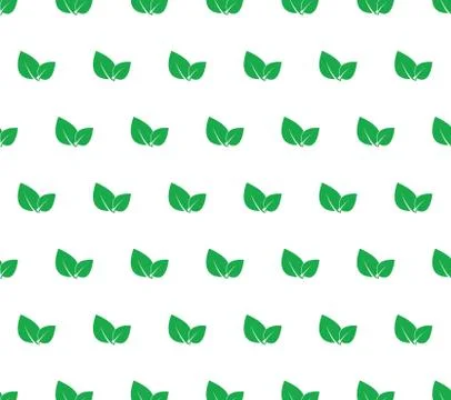 Leaf seamless pattern vector. Abstract background eco Illustrazione stock