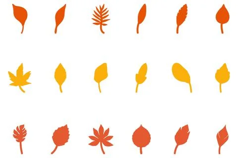 Leaf set icon. Nature vector Stock Illustration