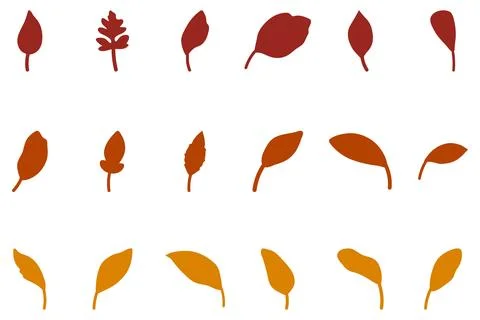 Leaf set icon. Nature vector Stock Illustration